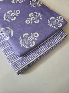 Conjunto de Tela Vaquera de Algodón Estampada Jaipuri sin Costuras en la Parte Superior e Inferior |   60*60 |   1 Lote 5m Superior 5m Inferior |   Traje para Niña - Product Image 2