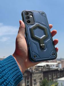 Funda de Uso Rudo con Soporte Hexagonal, Protección de Cámara, Funda Reforzada, Diseño de Armadura, Protección 360, Soporte de Anillo Magnético - Product Image 2