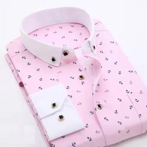 เสื้อแขนยาวพิมพ์ลายดอกไม้สำหรับผู้ชายใหม่เสื้อเชิ๊ตเกาหลีลายสก็อตอเนกประสงค์แฟชั่นผ้าปอปลินย้อมผ้าสำหรับฤดูใบไม้ผลิ - Product Image 6