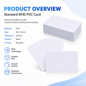 Tarjetas RFID de proximidad inteligentes de PVC con chip, regrabables, copiables, clonables, en blanco, de 125Khz EM4305 - Product Image 2