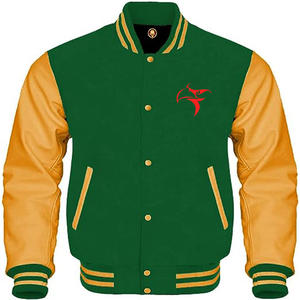 Chaqueta universitaria de satén para hombre con bordado personalizado de alta calidad, chaqueta de béisbol de talla grande a la moda con logotipos saludables - Product Image 5