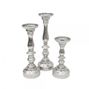 Wholesale Eco-Friendly Gold-Finished Aluminum Handmade Taper <b>Candlestick</b> <b>Holders</b> Set Customized Printing for Weddings Parties - Product Image 4