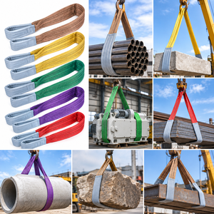 6 Ton Duplex <b>Eye</b> & <b>Eye</b> Webbing Sling 150mm × 6m Premium Polyester Double Ply Construction Bulk Order Factory Direct - Product Image 3