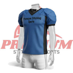 Maillot de football américain Créez votre propre design Polyester respirant Sans manches et avec manches en option - Product Image 4