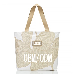 กระเป๋าใส่<span class=keywords><strong>ของ</strong></span>ชายหาดกระดาษดูปองด์ Tyvek กันน้ำกระเป๋าช้อปปิ้ง Tyvek โลโก้ออกแบบได้ตามต้องการมีซิป - Product Image 1