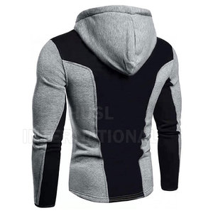 Sweat-shirts à capuche surdimensionnés pour hommes, sur mesure, de haute qualité, en polyester/coton, légers, en molleton, avec fermeture éclair sur le devant, pour l'hiver/été - Product Image 4