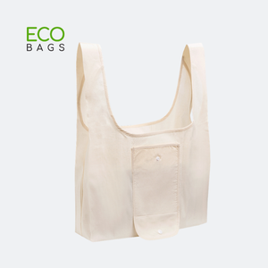 Bolso de mano reutilizable moderno de estilo nacional de lona de algodón ECO con paquete plegable de impresión personalizado para regalos promocionales uso unisex - Product Image 2