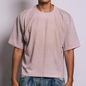 Camisetas Oversize para Hombre, Personalizadas, Corte Cuadrado, Tejido Grueso, Manga Corta, Precio al por Mayor, Camisetas Casuales con Estampado Gráfico - Product Image 1