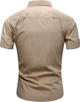 Vêtements pour hommes Chemise décontractée 100% coton à manches longues Plus Size Military Style Cargo Shirts Man Fall Clothing
