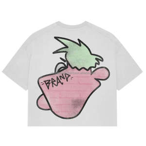 Camiseta recortada de ajuste cuadrado de algodón 100% personalizada para hombre, ropa de calle de gran tamaño, camiseta de caja de peso pesado, nueva calle informal sólida de alta calidad - Product Image 4