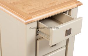 ชุดโต๊ะข้างเตียง3ลิ้นชักแบบดั้งเดิม, ชุดเฟอร์นิเจอร์ห้องนอนทำจากไม้สนเนื้อแข็งดีไซน์ทันสมัยเหมาะสำหรับอพาร์ทเมนต์ตัวเลือกบนเวียดนาม - Product Image 5