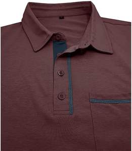Nouveauté, polo pour homme à col rond, manches courtes, golf, personnalisable, imprimé, coton, polyester, en vrac, t-shirts vierges, grande taille - Product Image 3
