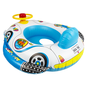 Voiture à pontons en plastique pour enfants avec volant, incluant des fonctions de vélo et de natation - Product Image 4