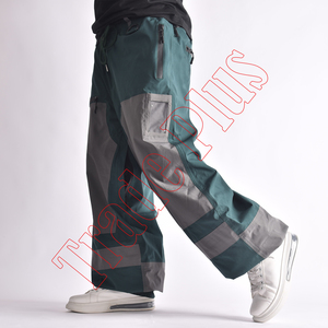 Pantalons de snowboard imperméables bicolores les plus vendus avec poches zippées, rangement cargo, taille à cordon et bas élastique - Product Image 3