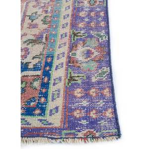 Tapis en laine vintage noué à la main Pae-2308 pour la maison, tapis de salon abstrait tressé fait main avec motif médaillon, neuf - Product Image 4