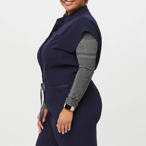 Nouveautés : Combinaison d'hôpital personnalisable en toile pour femmes, tenue d'infirmière une pièce - Product Image 2