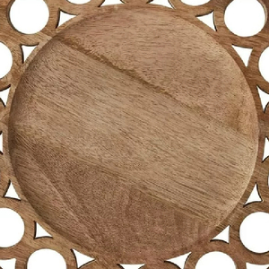 Nouvel arrivage d'assiettes de chargeur rondes en bois au design moderne Plateaux de forme ronde au design écologique en provenance d'Inde - Product Image 2