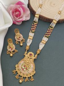 ผู้หญิงทองเจ้าสาวชุดเครื่องประดับสร้อยคอแต่งงานต่างหูชุดสําหรับผู้หญิง - Product Image 3