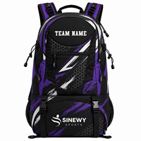 Sac à dos de lutte SINEWY SPORTS pour l'équipe nationale de Floride, bleu et noir, en velours côtelé, tactique, pour sports de plein air, respirant, avec fermeture éclair détachable