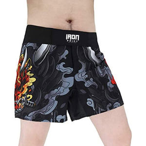 กางเกงขาสั้น MMA น้ำหนักเบาสำหรับผู้ชายดีไซน์ตามสั่งสวมใส่สบายสำหรับผู้ใหญ่ - Product Image 4