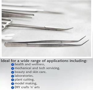 Pince à épiler Dental College-Acier inoxydable avec pointe dentelée Pince polyvalente pour soins bucco-dentaires Instruments chirurgicaux dentaires - Product Image 5
