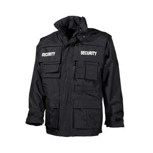 เสื้อแจ็กเก็ตผ้าใบเคลือบแบบกำหนดเองพร้อมดีไซน์สะท้อนแสงสำหรับชุดทำงานกลางแจ้ง - Product Image 4