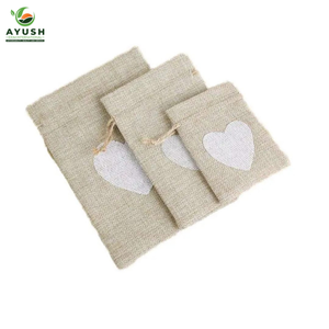 Sac à cordon en dentelle fabriqué en jute 100% naturel, sacs de magasin personnalisés pour les marchés et les centres commerciaux - Product Image 6