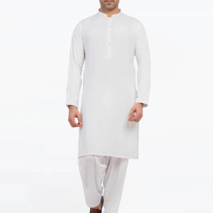 Salwar Kameez décontracté pour hommes pakistanais, coupe classique, prêt à porter, idéal pour le bureau et l'Aïd - Product Image 1