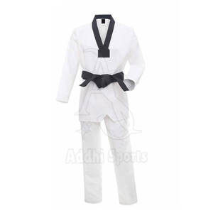 Uniformes légers personnalisés de taekwondo pour hommes, fourniture du fabricant OEM pour l'entraînement aux arts martiaux - Product Image 5