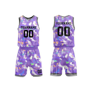 Ensemble d'uniformes de basketball sur mesure OEM grande taille, respirant, séchage rapide, antibactérien, design par sublimation, pour entraînement masculin - Product Image 5