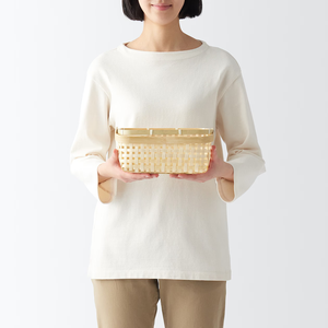 Cesta de mimbre rústica de bambú Natural tejida a mano rectangular con asa, accesorios mínimos, decoración de mesa, productos vietnamitas de moda - Product Image 5