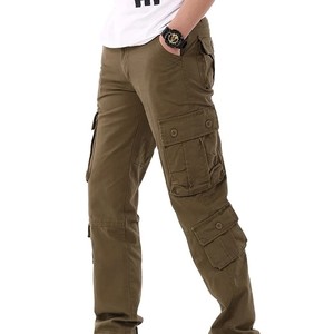 Pantalones de trabajo con múltiples bolsillos para hombre al aire libre, ropa de trabajo informal holgada resistente al desgaste, pantalones largos, protección laboral juvenil, talla grande - Product Image 5