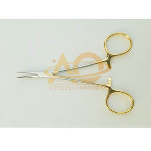 Pinzas Hemostáticas Halsted para Mosquitos, Curvas, de Acero Inoxidable, Manuales, 12 cm, Instrumentos Quirúrgicos, 5 Piezas - Product Image 4