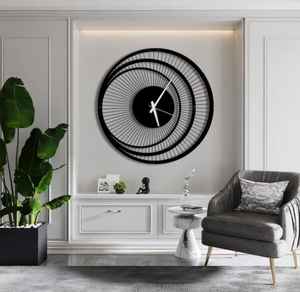 Horloge murale ronde Eterna |   Horloge murale ronde silencieuse Eterna au design intemporel, décoration intérieure classique pour la maison et le bureau - Product Image 1