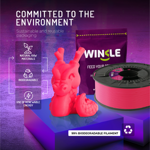 Filamento Fluorescente WINKLE PLA HD de 1.75mm, 1kg, para Impresora 3D FDM, Fácil de Imprimir, Calidad Europea, Hecho en España - Product Image 5