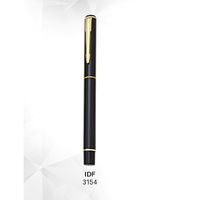 Ensemble de stylos à bille roulante Premium Executive Design élégant or rose et noir avec largeur d'écriture bleue de 0.5mm Meilleur prix en métal