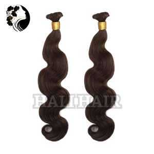 Extensiones de cabello humano 100g Todos los colores Teñidos Blanqueamiento Permed Vietnam Cabello a granel Onda del cuerpo Extensiones de cabello Hali - Product Image 2