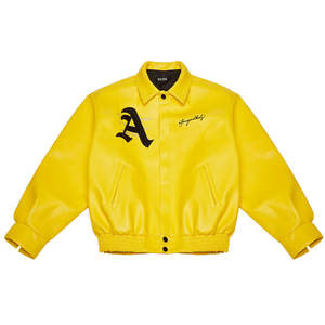 <b>Mens</b> Wool Streetwear Varsity Jacket Custom Chenille Embroidery Stand Collar Reversible Waterproof College Letter Pattern - Product Image 6