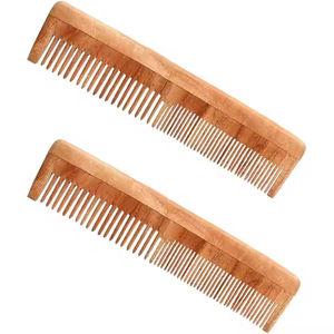 Peigne à dents en bois de la plupart des produits de luxe Peigne spécial cheveux longs pour femmes Salon de beauté en bois de bambou pour la maison Facile à utiliser - Product Image 2