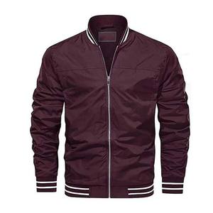 Chaquetas ligeras de primavera para hombre, abrigos Bomber informales de alta calidad para exteriores con cuello levantado, chaqueta de béisbol universitaria para hombre - Product Image 4