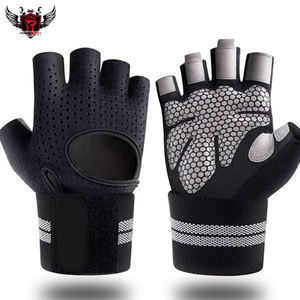 ถุงมือออกกำลังกายครึ่งนิ้วทำจากนีโอพรีนทำจากโพลีเอสเตอร์สำหรับใช้ในยิมที่บ้านและยกน้ำหนัก - Product Image 5