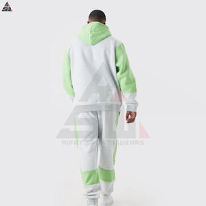 Survêtement pour homme en coton 100% molleton respirant à séchage rapide de qualité supérieure, design OEM, taille élastique, faible MOQ - Product Image 5