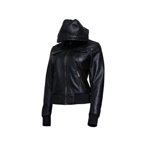 แจ็กเก็ตหนังแท้สำหรับผู้หญิงแจ็คเก็ตหนังแท้สำหรับฤดูใบไม้ผลิฤดูใบไม้ร่วง - Product Image 4