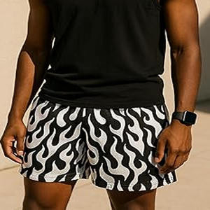 Prix de gros Shorts décontractés pour hommes pour l'extérieur Shorts surdimensionnés pour hommes légers avec logo personnalisé - Product Image 6