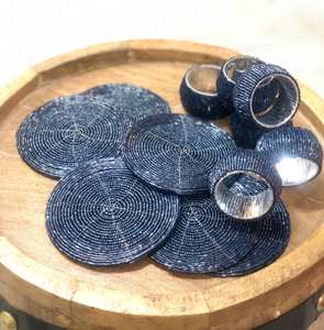 Ronds de serviette, ronds de serviette en rotin, ronds de serviette en osier, décor de table - Product Image 2