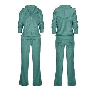 2025 haute qualité vente chaude femmes hiver 2 en 1 à capuche 100% coton survêtements coupe régulière fabriqués en survêtements - Product Image 6