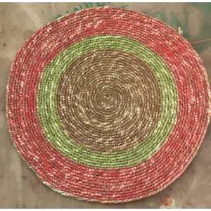 Tapis antidérapant résistant à la chaleur, tapis de table ronds tressés naturels pour la décoration de table, tapis de table en herbe de mer provenant d'un exportateur indien - Product Image 1