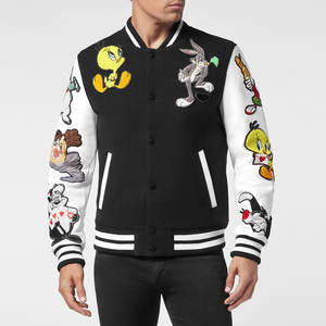 Chaqueta de béisbol universitaria personalizada para hombre, fabricante OEM de lana y cuero PU, estilo universitario disponible en pedidos al por mayor - Product Image 1