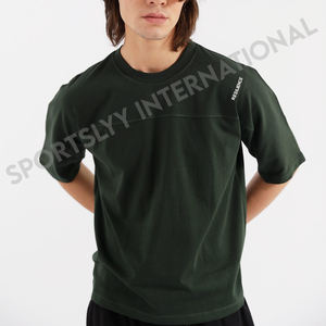 เสื้อยืดผู้ชายคุณภาพสูง สวมใส่สบาย ลายพิมพ์ไม่ซ้ำใคร สไตล์ลำลอง ผ้าเจอร์ซีย์ ลายเรียบ 100% ผ้าฝ้าย เสื้อเจอร์ซีย์เปล่าสำหรับสกรีนลายเอง - Product Image 6