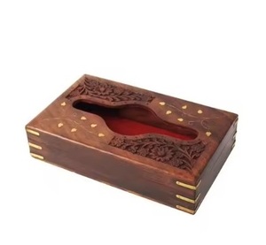 Boîtes de mouchoirs et de serviettes en bois écologiques Conception standard Haute durabilité Ay Prix compétitif du fabricant indien - Product Image 4